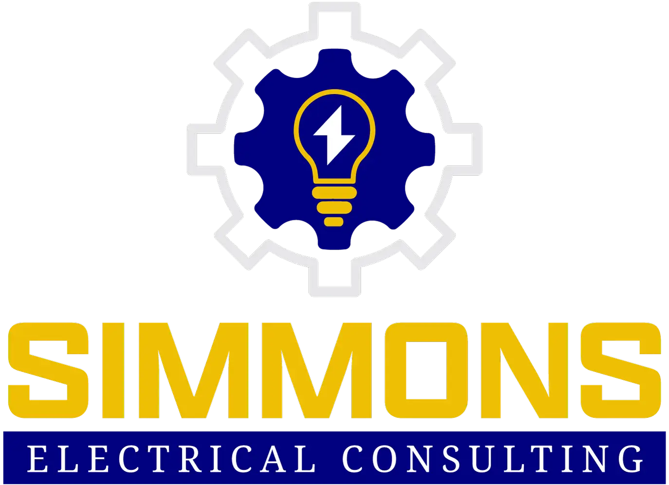 Logo of Immon Electrical Consulting featuring a light bulb and gear.